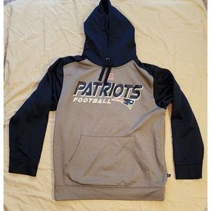 NFL Patriots Gray and Navy Hoodie